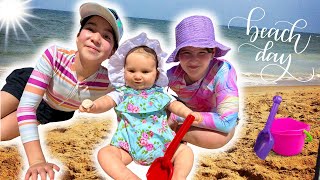 FIRST TIME AT THE BEACH FOR REBORN TODDLER MADDIE [upl. by Omero]