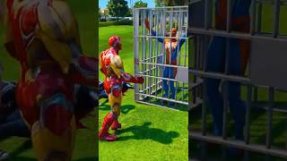 Spider man jail mean agia funny funpage shor factsinhindi spidermankartun cartoon viralvideo [upl. by Anallise]