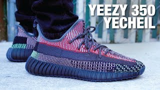 Adidas YEEZY Boost 350 V2 YECHEIL Review amp On Feet [upl. by Anihpesoj]