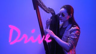 Nightcall  Kavinsky Harp Cover [upl. by Mason]