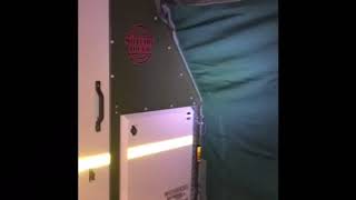 Setting up the shower tent on Conqueror’s UEV490 [upl. by Fenelia]