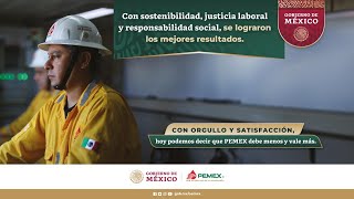 Con orgullo y satisfacción hoy podemos decir que PEMEX debe menos y vale más [upl. by See]