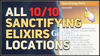 All 10 Sanctifying Elixirs Locations Genshin Impact [upl. by Scharf]