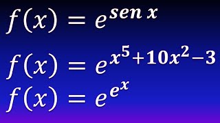 Derivadas exponenciales Respuesta a los ejercicios [upl. by Saval980]