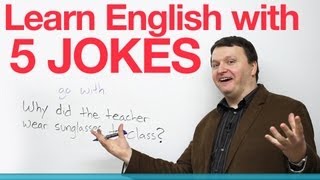 Learn English with 5 Jokes [upl. by Iarahs]