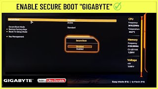 How to Enable Secure Boot in Bios Gigabyte✅ [upl. by Sindee774]