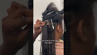 Quickly Make Knotless Braids In Under A Minute  Step By Step [upl. by Etneciv]