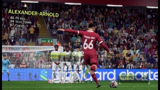 TRENT ALEXANDER ARNOLD FREE KICK HyperMotion V Replay  EA FC 24 [upl. by Sido]