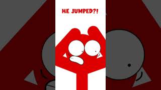 Dudes He Jumped Animation Meme fyp memes shorts [upl. by Monteith429]