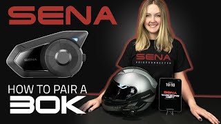 Sena 30K  Phone Pairing  Motorcycle Mesh Comms [upl. by Nylhtiak482]