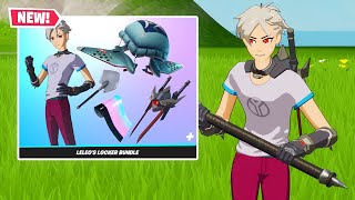 NEW LELEOS Locker Bundle Gameplay Fortnite Battle Royale [upl. by Jermain]