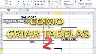 COMO CRIAR PLANILHAS NO EXCEL 2 [upl. by Bellamy]