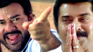 നീ തീർന്നെടാ നാരായണാ  Mammootty Movie Scene  Prajapathi Movie Scene [upl. by Nnaaras]