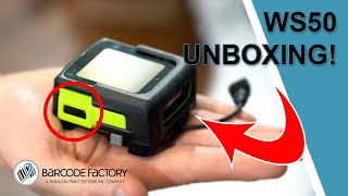 Zebra WS50 Wearable Android Unboxing Smallest Enterprise Wearable Overview with Barcode Factory [upl. by Cruickshank]