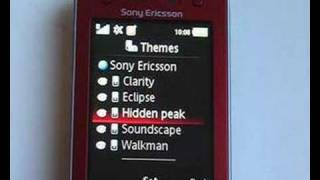 Sony Ericsson W910 Preview  Themes [upl. by Aititel]