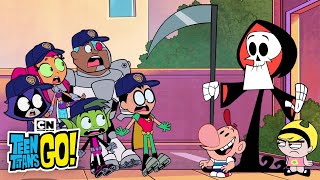 Welcome To The WB 100th Party 🎉  Teen Titans Go  Cartoon Network [upl. by Romo]