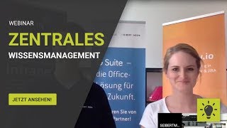 Webinar Zentrales Wissensmanagement – Wie Sie schneller finden was Sie suchen [upl. by Lyn]