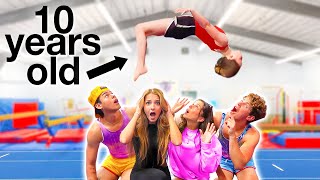 KIDS VS ADULTS EXTREME GYMNASTIC CHALLENGE [upl. by Amleht]