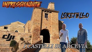 LORETELLOGIRANDO LE MARCHEI CASTELLI DI ARCEVIAVIAGGIA CON NOI vlogfootagetravelblogger [upl. by Heppman]