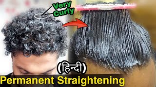 Hair Straightening  Smoothening  Rebounding of Loreal X tenso Smoothening Full Tutorial 2021 [upl. by Godfry]