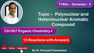 Chapter 1 Polynuclear and Heteronuclear Aromatic Compound [upl. by Bryanty]