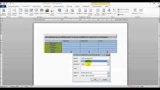 WORD  Wstawianie tabel użytkownika przy pomocy mechanizmu quotSzybkie częściquot [upl. by Nedloh]