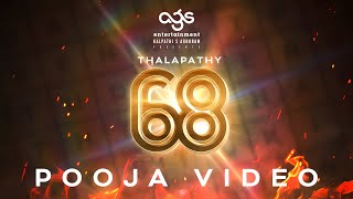 Thalapathy 68 Pada Poojai  Thalapathy Vijay Venkat Prabhu Yuvan Shankar Raja  AGS Entertainment [upl. by Laehcar]