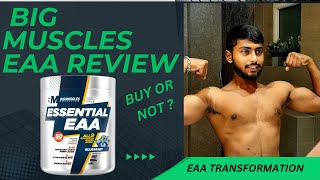 Big Muscle Nutrition EAA Worth it or Not Review youtube supplements review viralvideo [upl. by Ardnic]