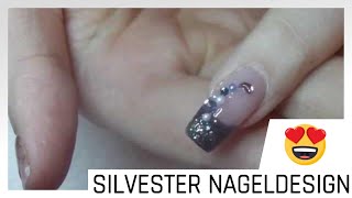 NAGELDESIGN  Silvester Gelnägel Anleitung  Lyninails [upl. by Dranoel746]