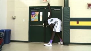 Wow Teen basketball player stands more than 7 feet tall [upl. by Waddington]