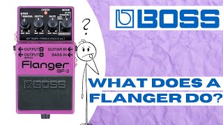 how to use a flanger guitar effect pedal  Boss BF3 [upl. by Anoiuq675]