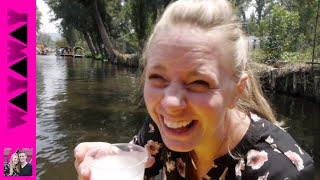 The Water Canals Of Mexico City Xochimilco  Travel Couple VLOG 329 [upl. by Kolosick]