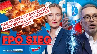 FPÖ Wahlsieg Das grosse Interview mit Alice Weidel und Herbert Kickl [upl. by Cohen]