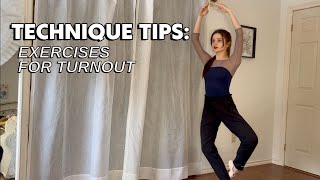 TECHNIQUE TIPS  Exercises for Turnout improving ballet technique 3 key exercises for turnout [upl. by Coffey314]