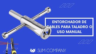 Acoplador Entorchador De Cables Alambre Pelacables Broca Para Uso Con Taladro Y Manual │ Slim Compay [upl. by Benildis]