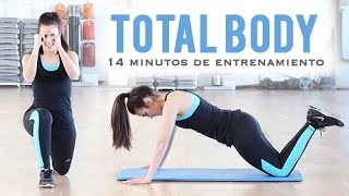 TOTAL BODY TONIFICA TU CUERPO  Ideal para principiantes 14 minutos [upl. by Anemij]