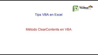 Método ClearContents en VBA [upl. by Yenffad37]