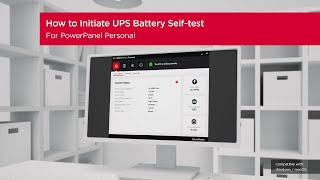 CyberPower PowerPanel Personal  UPS Battery Selftest [upl. by Ajssatan]