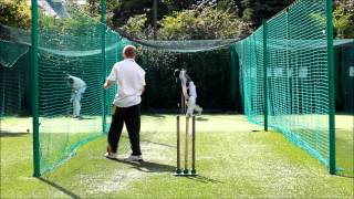 Off spin bowling in nets [upl. by Froma]