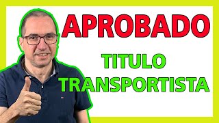 ✅ APRUEBA el TITULO de TRANSPORTISTA ✅ [upl. by Yellehs]