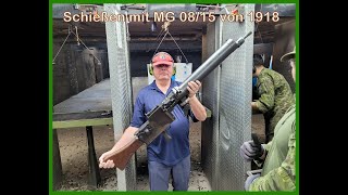 Maschinengewehr MG 0815 von 1918  Scharfschießen  sehr laut [upl. by Spindell]