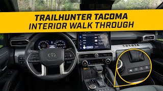 FULL Tacoma Trailhunter Interior Breakdown  2024 Tacoma [upl. by Yentnuoc]