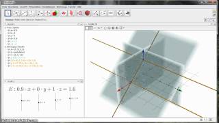 GeoGebra 50 Beta  Koordinatenform von Ebenen mit Parameter [upl. by Aerbua]