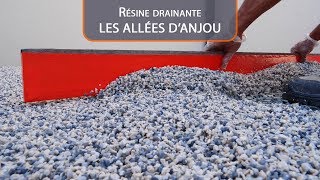 Résine drainante  LES ALLEES DANJOU [upl. by Ardnua]