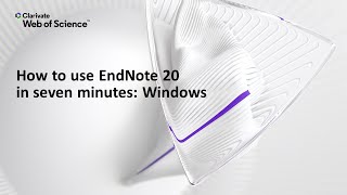 How to use EndNote 20 in seven minutes Windows [upl. by Rennob249]