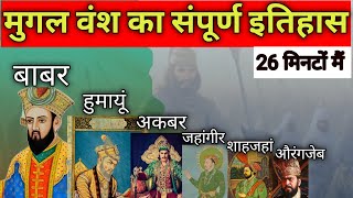 मुगल वंश संपूर्ण इतिहास । Mughal Empire । Mughal history । Mughal dynasty mughal mughalempire [upl. by Nirro588]