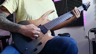 Drop G  Drop F Riffs With Lundgren M7 Bridge Pickup [upl. by Tarrel]