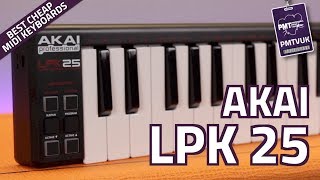 Akai LPK 25 Portable USB MIDI Keyboard  Review amp Demo [upl. by Olbap]