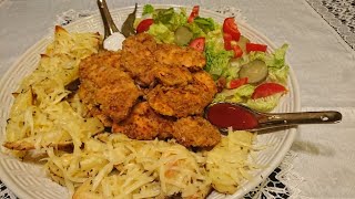 دجاج كنتاكي 🍗 في الفرن بخلطة رائعة بدون بيض و بدون زيت 😋 صحي و بنين [upl. by Neetsyrk]