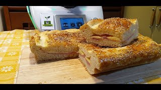 Focaccia con impasto alla panna ripiena bimby per TM5 e TM31 [upl. by Xino541]